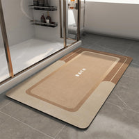 MontVoo - Bath Mat - Bathroom Mat Rug Non Slip Super Absorbent Stain Resistant Quick Dry Thin Bathroom Rug - Bath Mats for Bathroom Floor Bathtub Vanity - Bathmat Bath Rug Easy Care - 17"x27" Grey - 7DAY'S