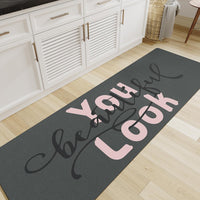 MontVoo - Bath Mat - Bathroom Mat Rug Non Slip Super Absorbent Stain Resistant Quick Dry Thin Bathroom Rug - Bath Mats for Bathroom Floor Bathtub Vanity - Bathmat Bath Rug Easy Care - 17"x27" Grey - 7DAY'S