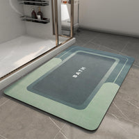 MontVoo - Bath Mat - Bathroom Mat Rug Non Slip Super Absorbent Stain Resistant Quick Dry Thin Bathroom Rug - Bath Mats for Bathroom Floor Bathtub Vanity - Bathmat Bath Rug Easy Care - 17"x27" Grey - 7DAY'S