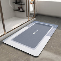 MontVoo - Bath Mat - Bathroom Mat Rug Non Slip Super Absorbent Stain Resistant Quick Dry Thin Bathroom Rug - Bath Mats for Bathroom Floor Bathtub Vanity - Bathmat Bath Rug Easy Care - 17"x27" Grey - 7DAY'S
