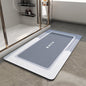 MontVoo - Bath Mat - Bathroom Mat Rug Non Slip Super Absorbent Stain Resistant Quick Dry Thin Bathroom Rug - Bath Mats for Bathroom Floor Bathtub Vanity - Bathmat Bath Rug Easy Care - 17"x27" Grey - 7DAY'S