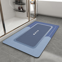 MontVoo - Bath Mat - Bathroom Mat Rug Non Slip Super Absorbent Stain Resistant Quick Dry Thin Bathroom Rug - Bath Mats for Bathroom Floor Bathtub Vanity - Bathmat Bath Rug Easy Care - 17"x27" Grey - 7DAY'S