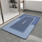 MontVoo - Bath Mat - Bathroom Mat Rug Non Slip Super Absorbent Stain Resistant Quick Dry Thin Bathroom Rug - Bath Mats for Bathroom Floor Bathtub Vanity - Bathmat Bath Rug Easy Care - 17"x27" Grey - 7DAY'S