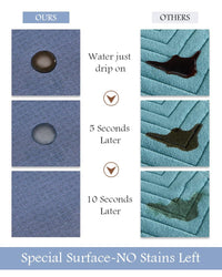 MontVoo - Bath Mat - Bathroom Mat Rug Non Slip Super Absorbent Stain Resistant Quick Dry Thin Bathroom Rug - Bath Mats for Bathroom Floor Bathtub Vanity - Bathmat Bath Rug Easy Care - 17"x27" Grey - 7DAY'S