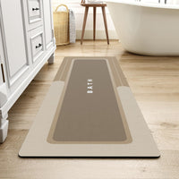 MontVoo - Bath Mat - Bathroom Mat Rug Non Slip Super Absorbent Stain Resistant Quick Dry Thin Bathroom Rug - Bath Mats for Bathroom Floor Bathtub Vanity - Bathmat Bath Rug Easy Care - 17"x27" Grey - 7DAY'S