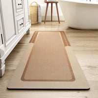 MontVoo - Bath Mat - Bathroom Mat Rug Non Slip Super Absorbent Stain Resistant Quick Dry Thin Bathroom Rug - Bath Mats for Bathroom Floor Bathtub Vanity - Bathmat Bath Rug Easy Care - 17"x27" Grey - 7DAY'S