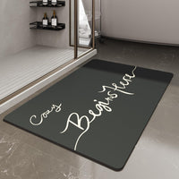 MontVoo - Bath Mat - Bathroom Mat Rug Non Slip Super Absorbent Stain Resistant Quick Dry Thin Bathroom Rug - Bath Mats for Bathroom Floor Bathtub Vanity - Bathmat Bath Rug Easy Care - 17"x27" Grey - 7DAY'S
