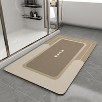 MontVoo - Bath Mat - Bathroom Mat Rug Non Slip Super Absorbent Stain Resistant Quick Dry Thin Bathroom Rug - Bath Mats for Bathroom Floor Bathtub Vanity - Bathmat Bath Rug Easy Care - 17"x27" Grey - 7DAY'S