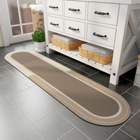 MontVoo Bath Mat - Non Slip, Quick Dry, Stain Resistant Bath Mat Rug for Bathroom Floor - Easy Care Shower Rug for Outside Bathtub - 17"x27" Darkgrey - 7DAY'S