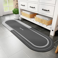 MontVoo Bath Mat - Non Slip, Quick Dry, Stain Resistant Bath Mat Rug for Bathroom Floor - Easy Care Shower Rug for Outside Bathtub - 17"x27" Darkgrey - 7DAY'S
