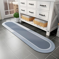 MontVoo Bath Mat - Non Slip, Quick Dry, Stain Resistant Bath Mat Rug for Bathroom Floor - Easy Care Shower Rug for Outside Bathtub - 17"x27" Darkgrey - 7DAY'S