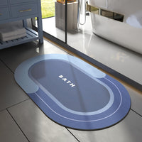MontVoo Bath Mat - Non Slip, Quick Dry, Stain Resistant Bath Mat Rug for Bathroom Floor - Easy Care Shower Rug for Outside Bathtub - 17"x27" Darkgrey - 7DAY'S