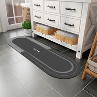 MontVoo Bath Mat - Non Slip, Quick Dry, Stain Resistant Bath Mat Rug for Bathroom Floor - Easy Care Shower Rug for Outside Bathtub - 17"x27" Darkgrey - 7DAY'S