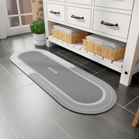 MontVoo Bath Mat - Non Slip, Quick Dry, Stain Resistant Bath Mat Rug for Bathroom Floor - Easy Care Shower Rug for Outside Bathtub - 17"x27" Darkgrey - 7DAY'S
