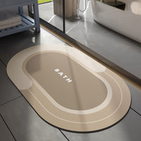 MontVoo Bath Mat - Non Slip, Quick Dry, Stain Resistant Bath Mat Rug for Bathroom Floor - Easy Care Shower Rug for Outside Bathtub - 17"x27" Darkgrey - 7DAY'S