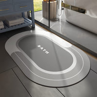 MontVoo Bath Mat - Non Slip, Quick Dry, Stain Resistant Bath Mat Rug for Bathroom Floor - Easy Care Shower Rug for Outside Bathtub - 17"x27" Darkgrey - 7DAY'S