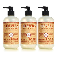 MRS. MEYER'S CLEAN DAY Hand Soap, Made with Essential Oils, Biodegradable Formula, Rain Water, 12.5 fl. oz - Pack of 3 - 7DAY'S