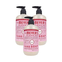 MRS. MEYER'S CLEAN DAY Hand Soap, Made with Essential Oils, Biodegradable Formula, Rain Water, 12.5 fl. oz - Pack of 3 - 7DAY'S