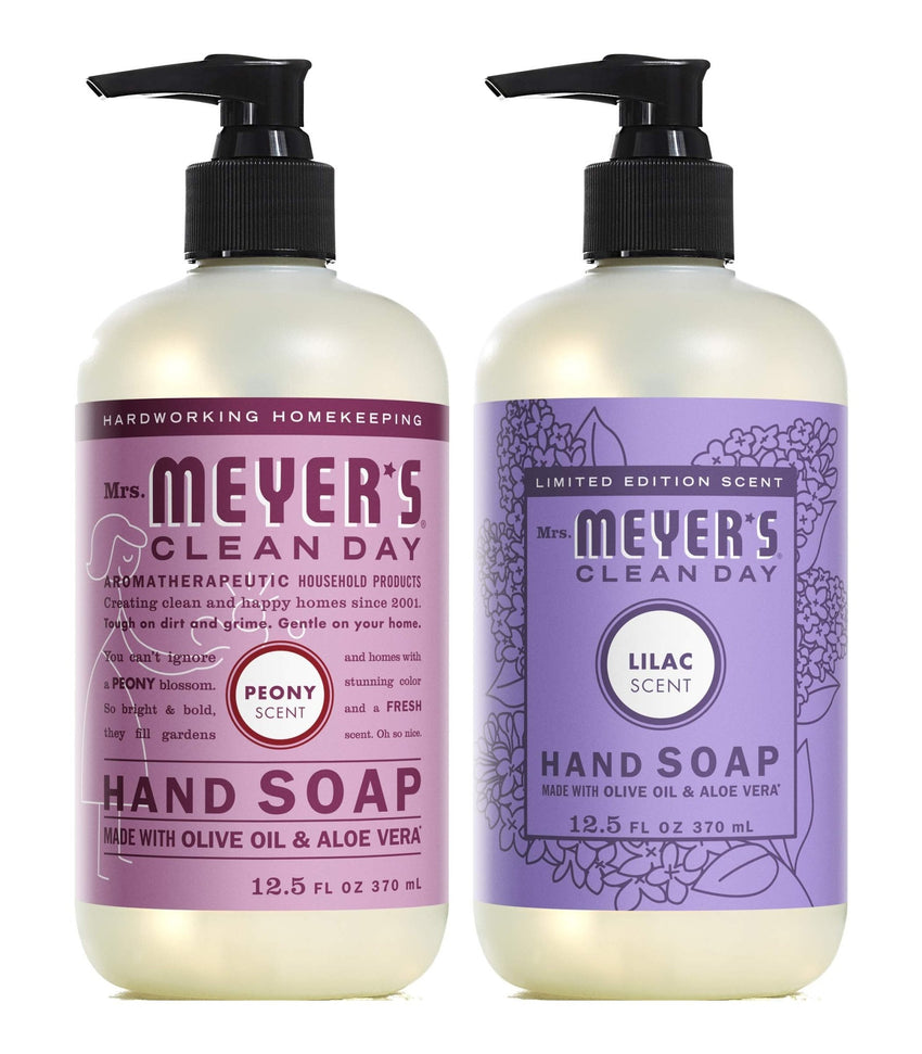 MRS. MEYER'S CLEAN DAY Hand Soap, Made with Essential Oils, Biodegradable Formula, Rain Water, 12.5 fl. oz - Pack of 3 - 7DAY'S