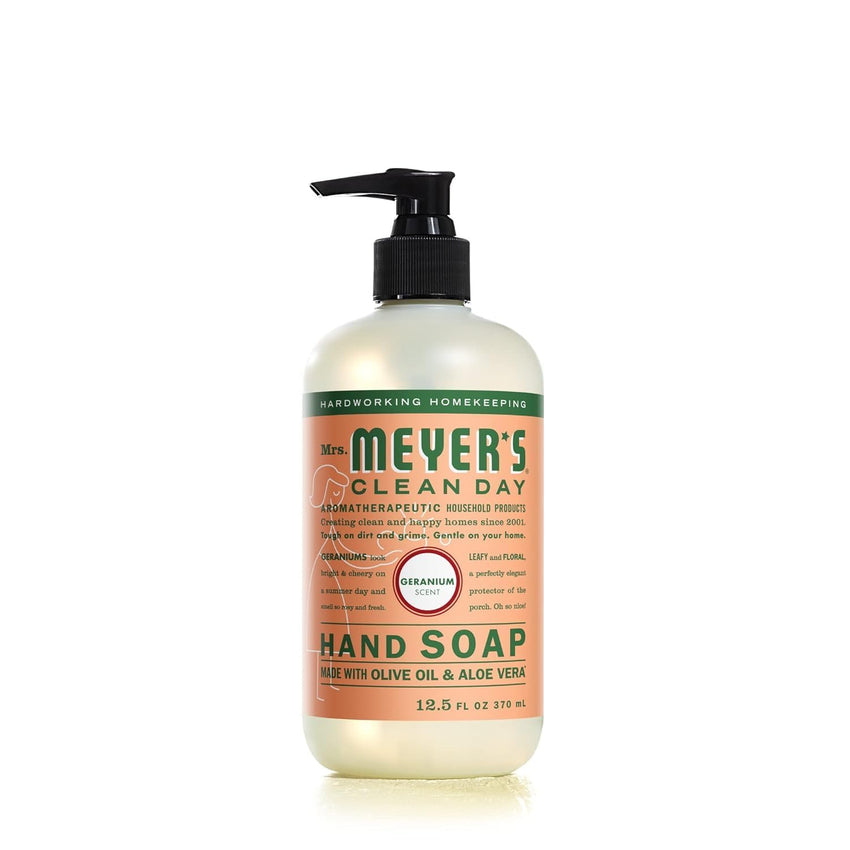 MRS. MEYER'S CLEAN DAY Hand Soap, Made with Essential Oils, Biodegradable Formula, Rain Water, 12.5 fl. oz - Pack of 3 - 7DAY'S