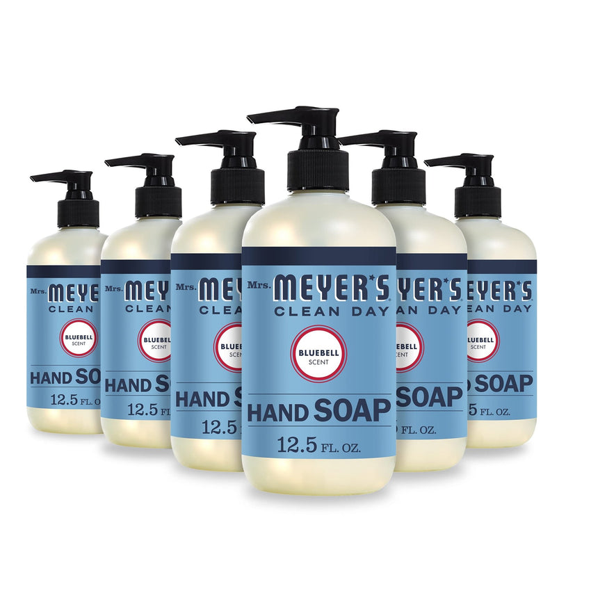 MRS. MEYER'S CLEAN DAY Hand Soap, Made with Essential Oils, Biodegradable Formula, Rain Water, 12.5 fl. oz - Pack of 3 - 7DAY'S