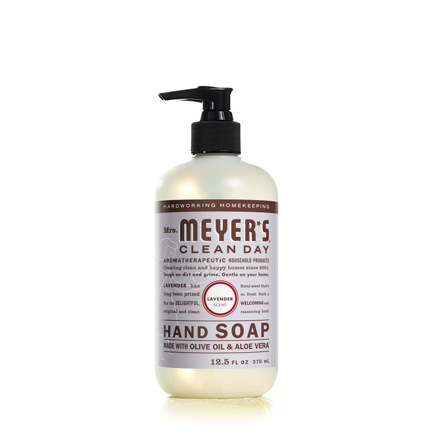 MRS. MEYER'S CLEAN DAY Hand Soap, Made with Essential Oils, Biodegradable Formula, Rain Water, 12.5 fl. oz - Pack of 3 - 7DAY'S