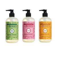 MRS. MEYER'S CLEAN DAY Hand Soap, Made with Essential Oils, Biodegradable Formula, Rain Water, 12.5 fl. oz - Pack of 3 - 7DAY'S