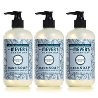 MRS. MEYER'S CLEAN DAY Hand Soap, Made with Essential Oils, Biodegradable Formula, Rain Water, 12.5 fl. oz - Pack of 3 - 7DAY'S