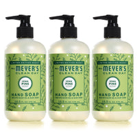 MRS. MEYER'S CLEAN DAY Hand Soap, Made with Essential Oils, Biodegradable Formula, Rain Water, 12.5 fl. oz - Pack of 3 - 7DAY'S
