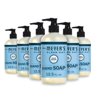MRS. MEYER'S CLEAN DAY Hand Soap, Made with Essential Oils, Biodegradable Formula, Rain Water, 12.5 fl. oz - Pack of 3 - 7DAY'S