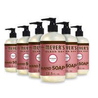 MRS. MEYER'S CLEAN DAY Hand Soap, Made with Essential Oils, Biodegradable Formula, Rain Water, 12.5 fl. oz - Pack of 3 - 7DAY'S