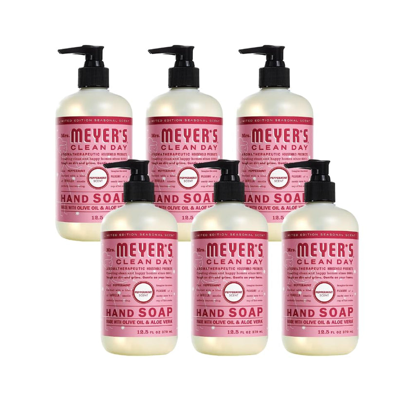 MRS. MEYER'S CLEAN DAY Hand Soap, Made with Essential Oils, Biodegradable Formula, Rain Water, 12.5 fl. oz - Pack of 3 - 7DAY'S