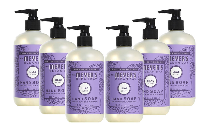 MRS. MEYER'S CLEAN DAY Hand Soap, Made with Essential Oils, Biodegradable Formula, Rain Water, 12.5 fl. oz - Pack of 3 - 7DAY'S