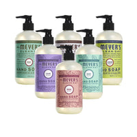 MRS. MEYER'S CLEAN DAY Hand Soap, Made with Essential Oils, Biodegradable Formula, Rain Water, 12.5 fl. oz - Pack of 3 - 7DAY'S