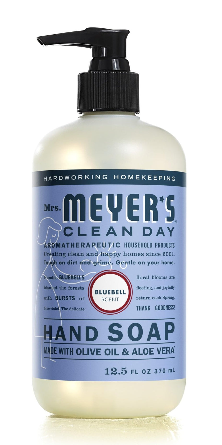 MRS. MEYER'S CLEAN DAY Hand Soap, Made with Essential Oils, Biodegradable Formula, Rain Water, 12.5 fl. oz - Pack of 3 - 7DAY'S