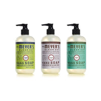 MRS. MEYER'S CLEAN DAY Hand Soap, Made with Essential Oils, Biodegradable Formula, Rain Water, 12.5 fl. oz - Pack of 3 - 7DAY'S