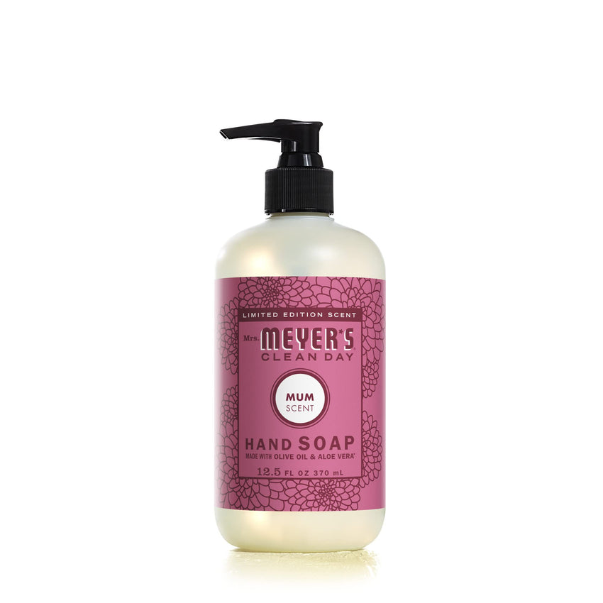 MRS. MEYER'S CLEAN DAY Hand Soap, Made with Essential Oils, Biodegradable Formula, Rain Water, 12.5 fl. oz - Pack of 3 - 7DAY'S