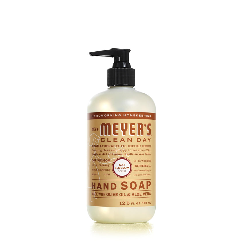MRS. MEYER'S CLEAN DAY Hand Soap, Made with Essential Oils, Biodegradable Formula, Rain Water, 12.5 fl. oz - Pack of 3 - 7DAY'S