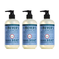 MRS. MEYER'S CLEAN DAY Hand Soap, Made with Essential Oils, Biodegradable Formula, Rain Water, 12.5 fl. oz - Pack of 3 - 7DAY'S