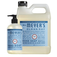 MRS. MEYER'S CLEAN DAY Hand Soap, Made with Essential Oils, Biodegradable Formula, Rain Water, 12.5 fl. oz - Pack of 3 - 7DAY'S