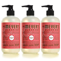 MRS. MEYER'S CLEAN DAY Hand Soap, Made with Essential Oils, Biodegradable Formula, Rain Water, 12.5 fl. oz - Pack of 3 - 7DAY'S