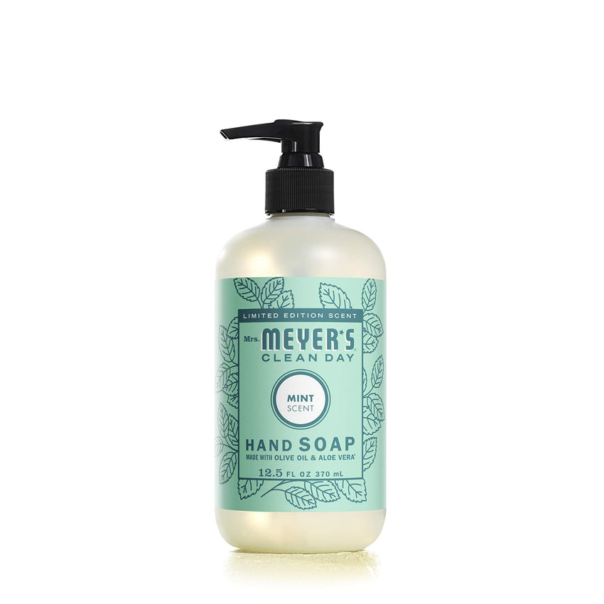 MRS. MEYER'S CLEAN DAY Hand Soap, Made with Essential Oils, Biodegradable Formula, Rain Water, 12.5 fl. oz - Pack of 3 - 7DAY'S