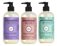 MRS. MEYER'S CLEAN DAY Hand Soap, Made with Essential Oils, Biodegradable Formula, Rain Water, 12.5 fl. oz - Pack of 3 - 7DAY'S
