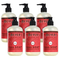 MRS. MEYER'S CLEAN DAY Hand Soap, Made with Essential Oils, Biodegradable Formula, Rain Water, 12.5 fl. oz - Pack of 3 - 7DAY'S