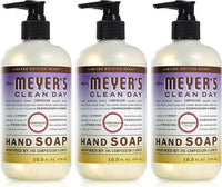 MRS. MEYER'S CLEAN DAY Hand Soap, Made with Essential Oils, Biodegradable Formula, Rain Water, 12.5 fl. oz - Pack of 3 - 7DAY'S