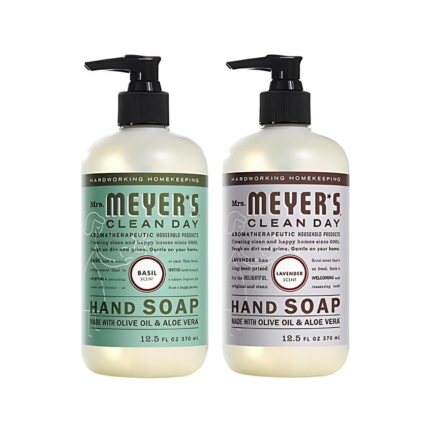 MRS. MEYER'S CLEAN DAY Hand Soap, Made with Essential Oils, Biodegradable Formula, Rain Water, 12.5 fl. oz - Pack of 3 - 7DAY'S
