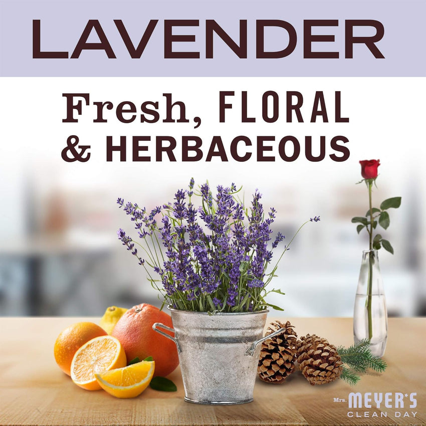 MRS. MEYER'S CLEAN DAY Liquid Hand Soap Refill, Cruelty Free and Biodegradable Formula, Lavender Scent, 33 Fl Oz (Pack of 1) - 7DAY'S