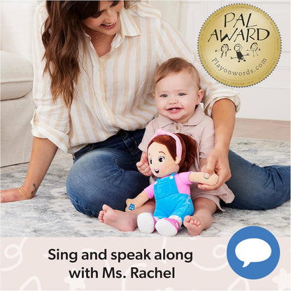 Ms. Rachel Speak & Sing Doll 16” Tall Interactive Toy with 4 Songs & 16+ Phrases, Toddler Toys for Girls & Boys Ages 6 Months to 3+ Years - 7DAY'S
