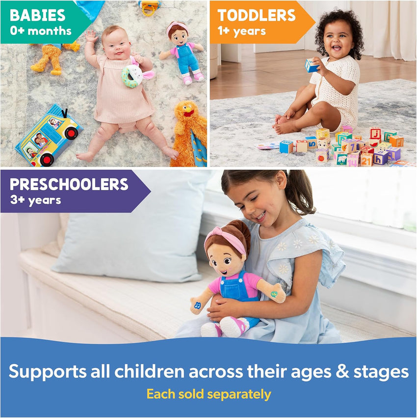 Ms. Rachel Speak & Sing Doll 16” Tall Interactive Toy with 4 Songs & 16+ Phrases, Toddler Toys for Girls & Boys Ages 6 Months to 3+ Years - 7DAY'S