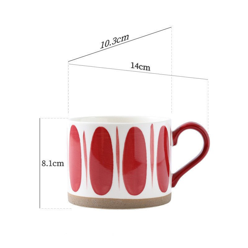 Mug With Handle Hand - painted Mug Ceramic Mug - 7DAY'S